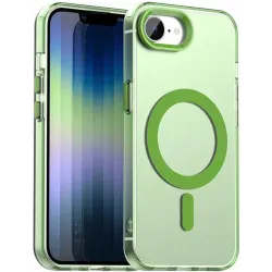 Phonesta HardFrost Back Cover hoesje met MagSafe voor Apple iPhone 17e/16e - Mat Groen
