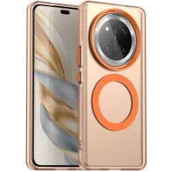 Phonesta HardFrost Back Cover hoesje met MagSafe voor HONOR Magic7 Lite - Mat Oranje