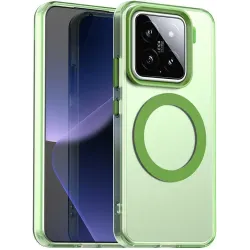 Phonesta HardFrost Back Cover hoesje met MagSafe voor Xiaomi 15 - Mat Groen