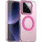 Phonesta HardFrost Back Cover hoesje met MagSafe voor Xiaomi 15 - Mat Roze