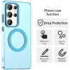 Phonesta HardFrost Back Cover hoesje met MagSafe voor Samsung Galaxy S25 Ultra - Mat Blauw 2