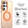 Phonesta HardFrost Back Cover hoesje met MagSafe voor Samsung Galaxy S25 Ultra - Mat Oranje 2