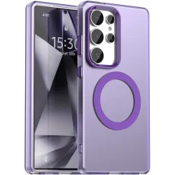 Phonesta HardFrost Back Cover hoesje met MagSafe voor Samsung Galaxy S25 Ultra - Mat Paars