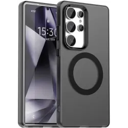 Phonesta HardFrost Back Cover hoesje met MagSafe voor Samsung Galaxy S25 Ultra - Mat Zwart