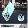 Phonesta HardFrost Back Cover hoesje met MagSafe voor Xiaomi 14T Pro - Mat Blauw 3