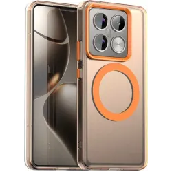 Phonesta HardFrost Back Cover hoesje met MagSafe voor Xiaomi 14T Pro - Mat Oranje