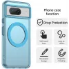 Phonesta HardFrost Back Cover hoesje met MagSafe voor Google Pixel 8 - Mat Blauw 4
