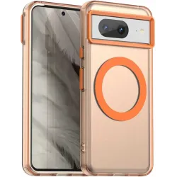 Phonesta HardFrost Back Cover hoesje met MagSafe voor Google Pixel 8 - Mat Oranje
