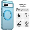 Phonesta HardFrost Back Cover hoesje met MagSafe voor Google Pixel 8a - Mat Blauw 4