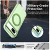 Phonesta HardFrost Back Cover hoesje met MagSafe voor Google Pixel 8a - Mat Groen 2