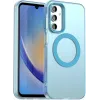Phonesta HardFrost Back Cover hoesje met MagSafe voor Samsung Galaxy A15 4G/5G - Mat Blauw