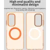 Phonesta HardFrost Back Cover hoesje met MagSafe voor Oppo A5/A5m - Mat Oranje 3