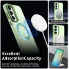 Phonesta HardFrost Back Cover hoesje met MagSafe voor Samsung Galaxy S25 FE - Mat Groen 2