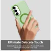 Phonesta HardFrost Back Cover hoesje met MagSafe voor Samsung Galaxy S25 FE - Mat Groen 4