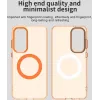 Phonesta HardFrost Back Cover hoesje met MagSafe voor Samsung Galaxy S25 FE - Mat Oranje 3