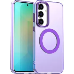 Phonesta HardFrost Back Cover hoesje met MagSafe voor Samsung Galaxy S25 FE - Mat Paars