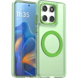 Phonesta HardFrost Back Cover hoesje met MagSafe voor Motorola Edge 60 / Edge 60 Fusion - Mat Groen