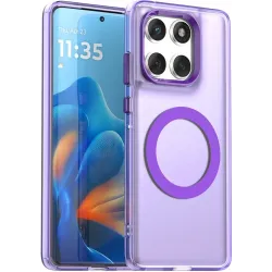 Phonesta HardFrost Back Cover hoesje met MagSafe voor Motorola Edge 60 / Edge 60 Fusion - Mat Paars