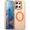 Phonesta HardFrost Back Cover hoesje met MagSafe voor Motorola Moto G56 - Mat Oranje