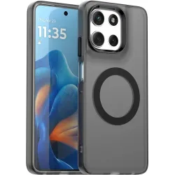 Phonesta HardFrost Back Cover hoesje met MagSafe voor Motorola Moto G56 - Mat Zwart