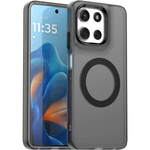 Phonesta HardFrost Back Cover hoesje met MagSafe voor Motorola Moto G56 - Mat Zwart