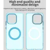 Phonesta HardFrost Back Cover hoesje met MagSafe voor Motorola Moto G86 - Mat Blauw 3