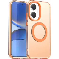 Phonesta HardFrost Back Cover hoesje met MagSafe voor Xiaomi Poco F7 - Mat Oranje