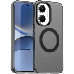 Phonesta HardFrost Back Cover hoesje met MagSafe voor Xiaomi Poco F7 - Mat Zwart