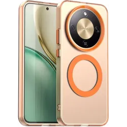 Phonesta HardFrost Back Cover hoesje met MagSafe voor HONOR Magic8 Lite - Mat Oranje