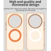 Phonesta HardFrost Back Cover hoesje met MagSafe voor HONOR Magic8 Lite - Mat Oranje 2