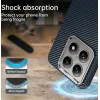 Phonesta IMD Carbon Fiber Back Cover hoesje voor Xiaomi 14T - Donkerblauw 3