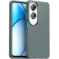 Phonesta IMD Carbon Fiber Back Cover hoesje voor Oppo A60 - Grijs