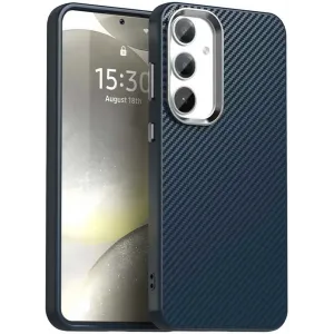 Phonesta IMD Carbon Fiber Back Cover hoesje voor Samsung Galaxy S23 FE - Donkerblauw