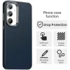 Phonesta IMD Carbon Fiber Back Cover hoesje voor Samsung Galaxy S23 FE - Donkerblauw 2
