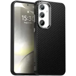 Phonesta IMD Carbon Fiber Back Cover hoesje voor Samsung Galaxy S24 FE - Zwart