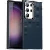 Phonesta IMD Carbon Fiber Back Cover hoesje voor Samsung Galaxy S24 Ultra - Donkerblauw