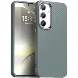 Phonesta IMD Carbon Fiber Back Cover hoesje voor Samsung Galaxy S25 Plus/S24 Plus - Grijs