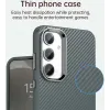 Phonesta IMD Carbon Fiber Back Cover hoesje voor Samsung Galaxy S25 Plus/S24 Plus - Grijs 5