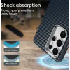 Phonesta IMD Carbon Fiber Back Cover hoesje voor Samsung Galaxy S25 Ultra - Donkerblauw 3