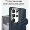 Phonesta IMD Carbon Fiber Back Cover hoesje voor Samsung Galaxy S25 Ultra - Donkerblauw 5