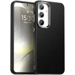 Phonesta IMD Carbon Fiber Back Cover hoesje voor Samsung Galaxy S25/S24 - Zwart