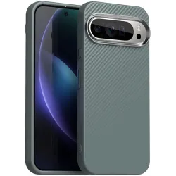 Phonesta IMD Carbon Fiber Back Cover hoesje voor Google Pixel 9 Pro XL - Grijs
