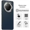 Phonesta IMD Carbon Fiber Back Cover hoesje voor HONOR Magic7 Lite/X9c - Donkerblauw 2