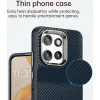 Phonesta IMD Carbon Fiber Back Cover hoesje voor Motorola Edge 60 Neo/Edge 50 Neo / ThinkPhone 25 - Donkerblauw 5