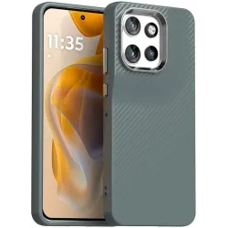 Phonesta IMD Carbon Fiber Back Cover hoesje voor Motorola Edge 60 Neo/Edge 50 Neo / ThinkPhone 25 - Grijs