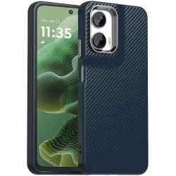 Phonesta IMD Carbon Fiber Back Cover hoesje voor Motorola Moto G35 - Donkerblauw