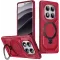 Phonesta IronLock Back Cover hoesje met ring en MagSafe voor Xiaomi Redmi Note 14 Pro 4G/5G/14 Pro Plus / Xiaomi Poco X7 - Rood