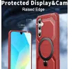 Phonesta IronLock Back Cover hoesje met ring en MagSafe voor Samsung Galaxy A17/A16/A26 - Rood 4