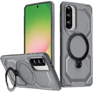 Phonesta IronLock Back Cover hoesje met ring en MagSafe voor Samsung Galaxy A36/A56 - Grijs