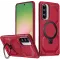 Phonesta IronLock Back Cover hoesje met ring en MagSafe voor Samsung Galaxy A36/A56 - Rood